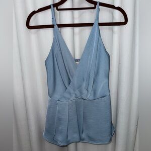 Forever 21 Wrapped Spaguetti Strap Top Dusty Blue Size M